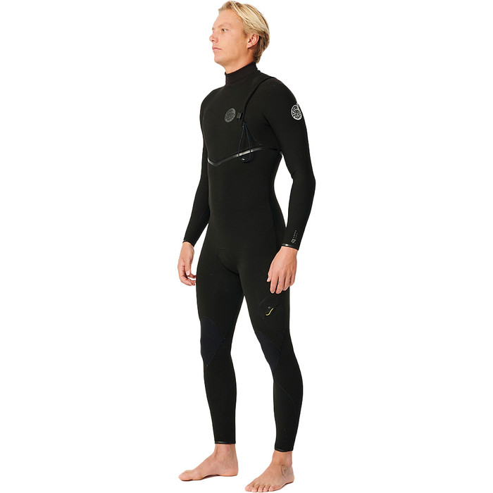 2024 Rip Curl Hombres E-Bomb 4/3mm Zip Free Neopreno 14TMFS - Black